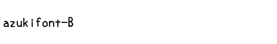 font azukifont-B download
