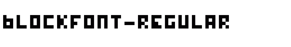 font blockfont-Regular download