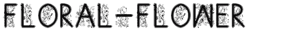 font floral-flower download