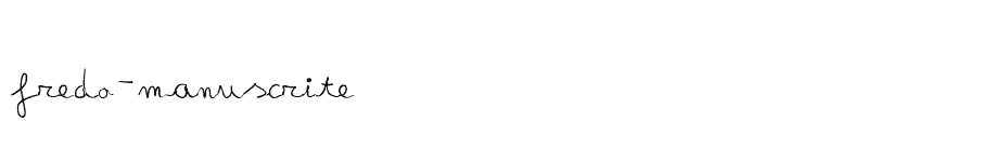 font fredo-manuscrite download