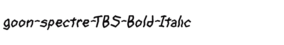 font goon-spectre-TBS-Bold-Italic download