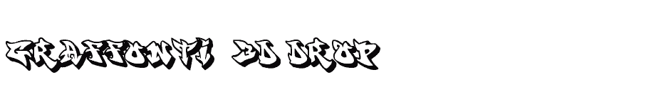 font graffonti-.3d.drop. download