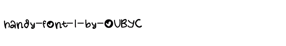 font handy-font-1-by-OUBYC download