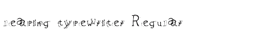 font leaping-typewriter-Regular download