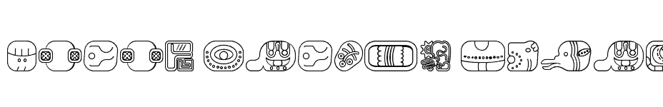 font mayan-glyphs-outline-Regular download