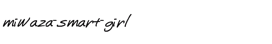 font miwaza-smart-girl download