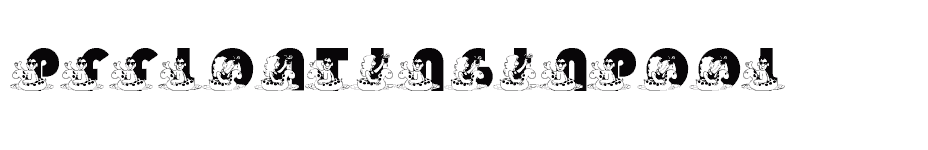 font pffloatinginpool download