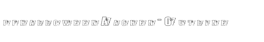 font pfhalloweenAachen-Outline download