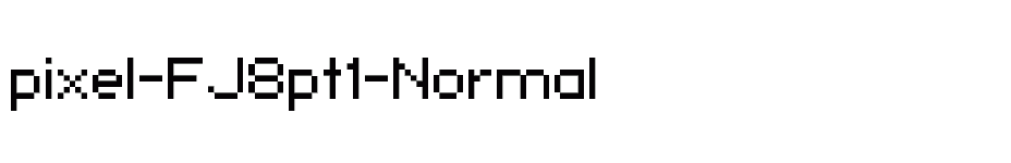 font pixel-FJ8pt1-Normal download