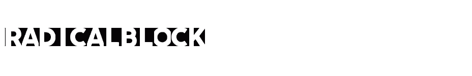 font radicalblock download