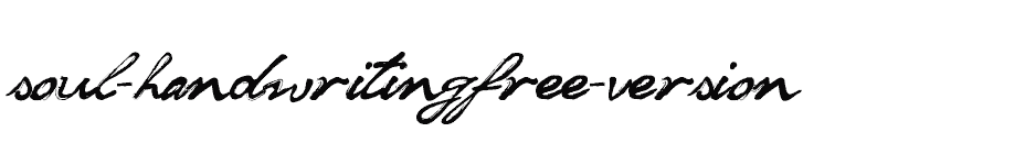 font soul-handwritingfree-version download