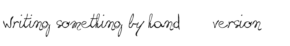 font writing-something-by-handFREE-version download